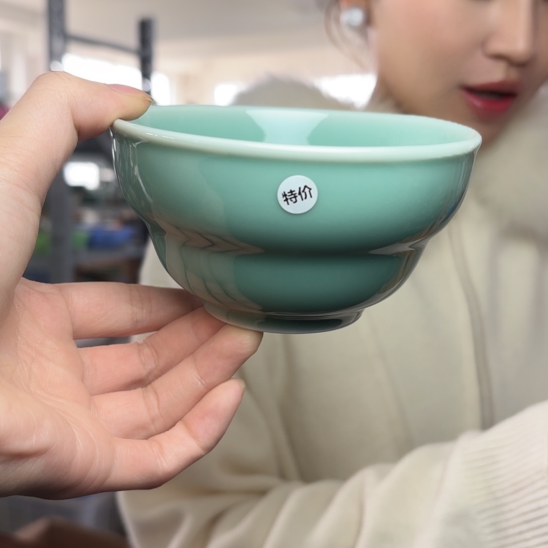 龙泉云间青瓷小米茶器