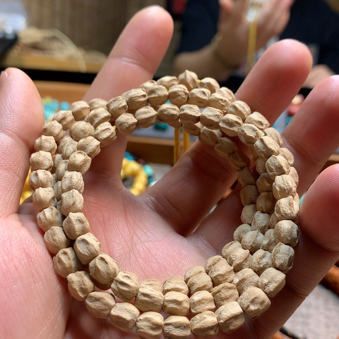 柏香籽/百香籽吊坠热振粉皮龙脊多棱无相鬼