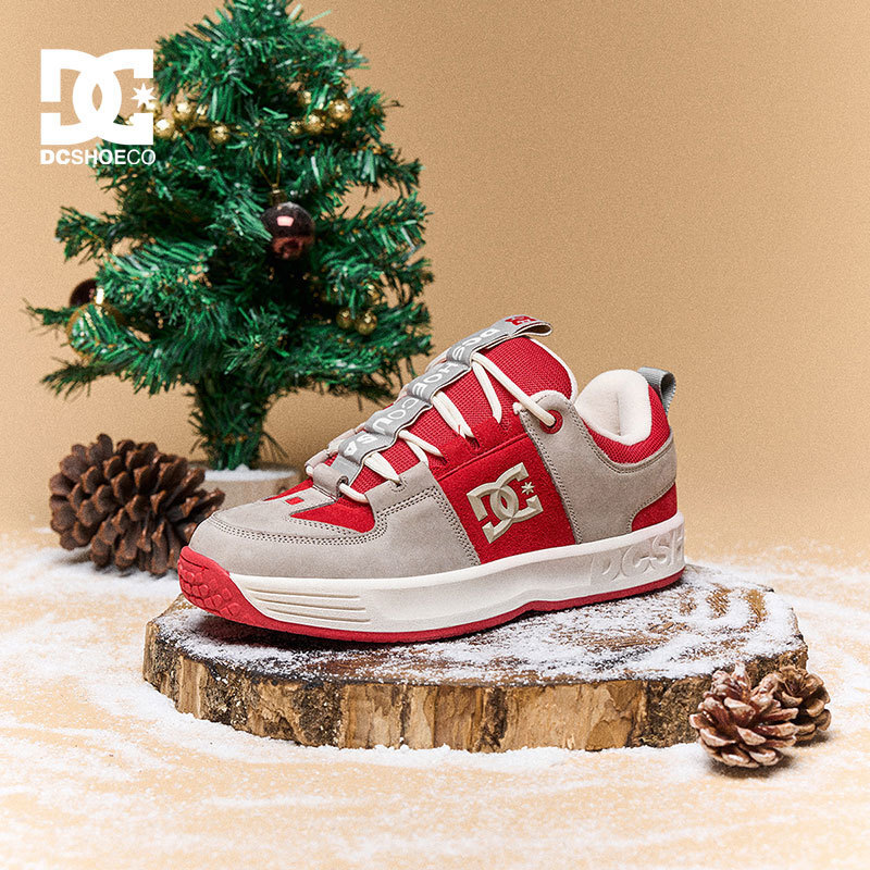 DCSHOES LYNX OG 2025年新款百搭灰红冬季新款专业滑板鞋男鞋子