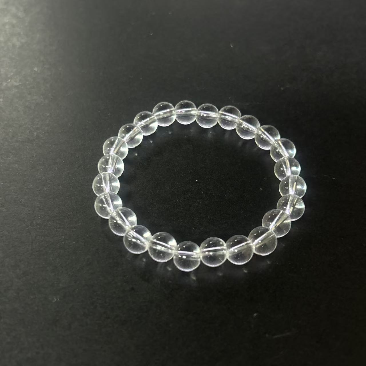 白水晶素圈手串8m（多样性发一件）