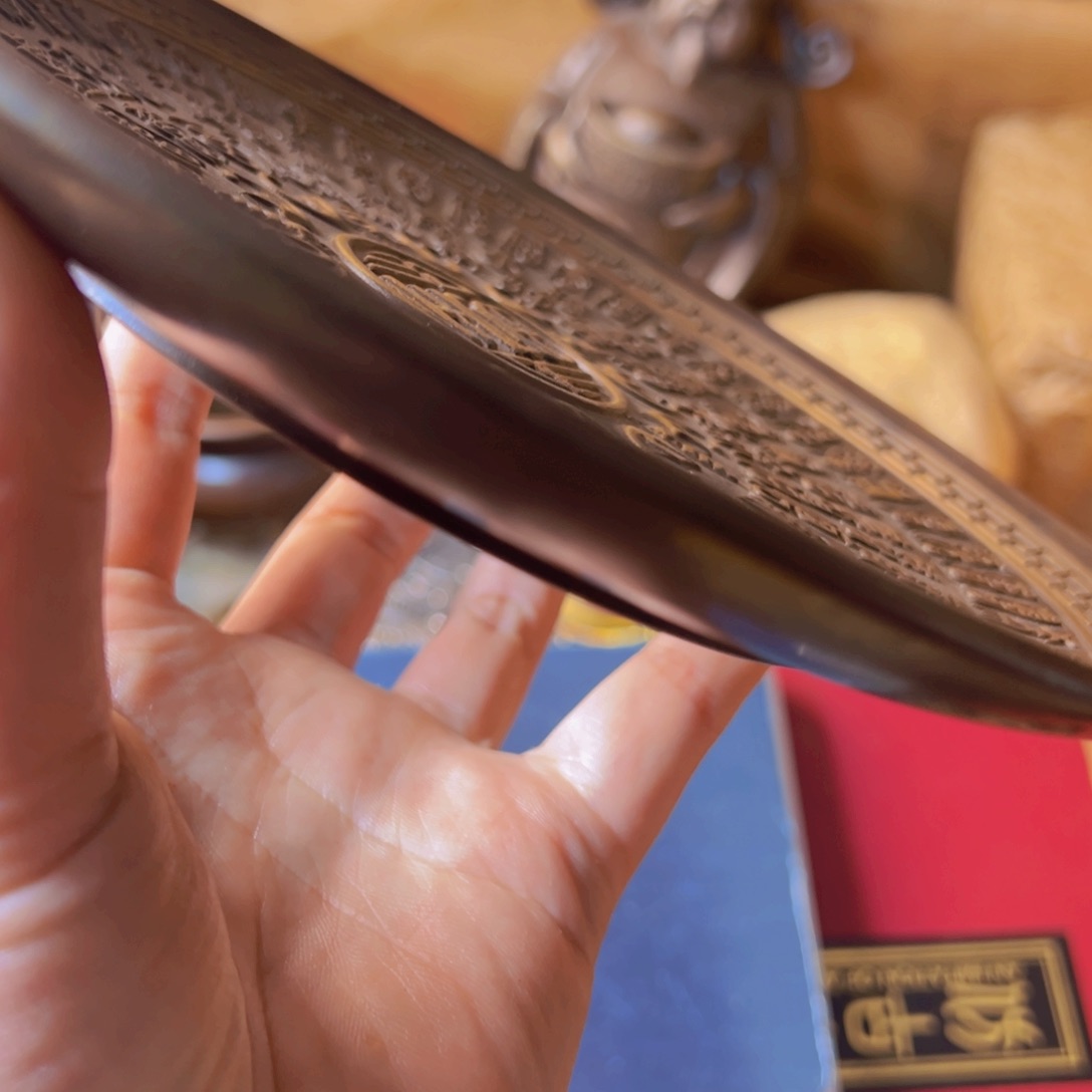 原矿风磨铜百福盘