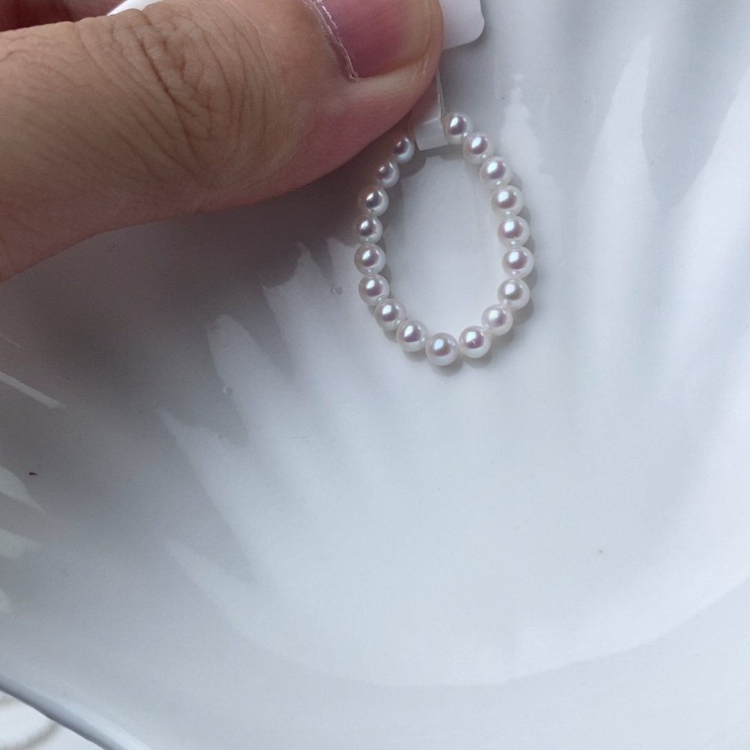银S925镶嵌项链淡水珍珠501349