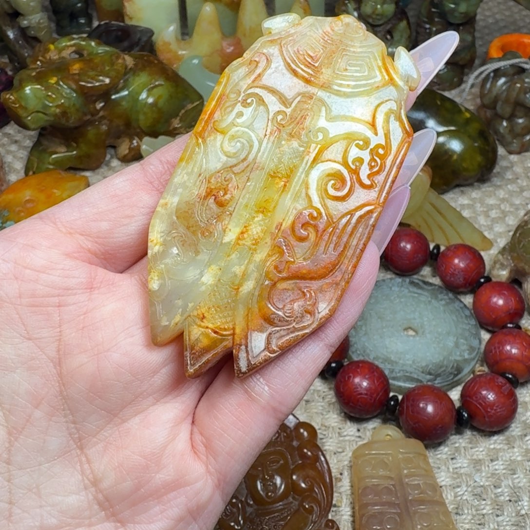 白玉菩提吊坠挂件