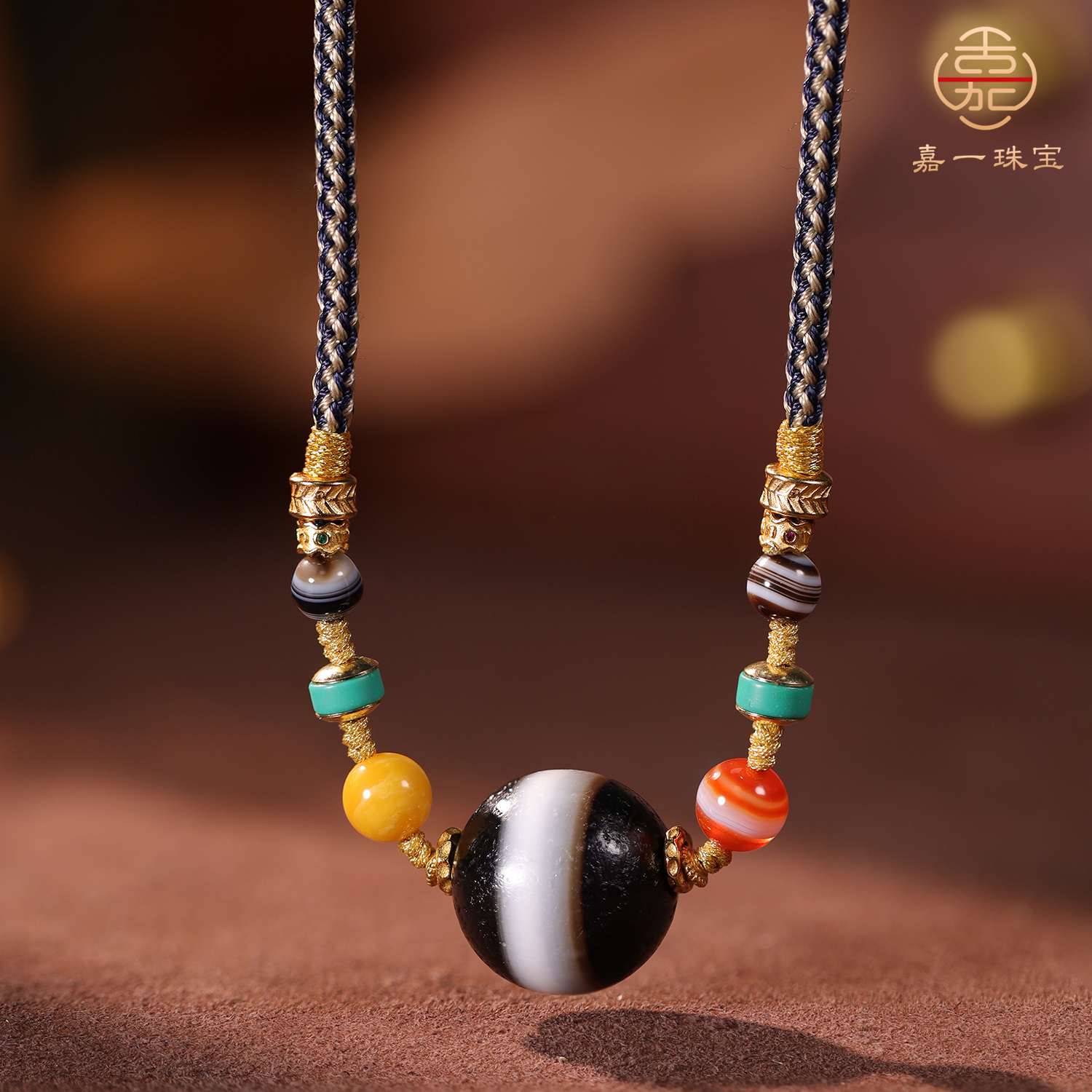 【嘉一珠宝】一线珠珠药师佛限定链锁骨链原创设计