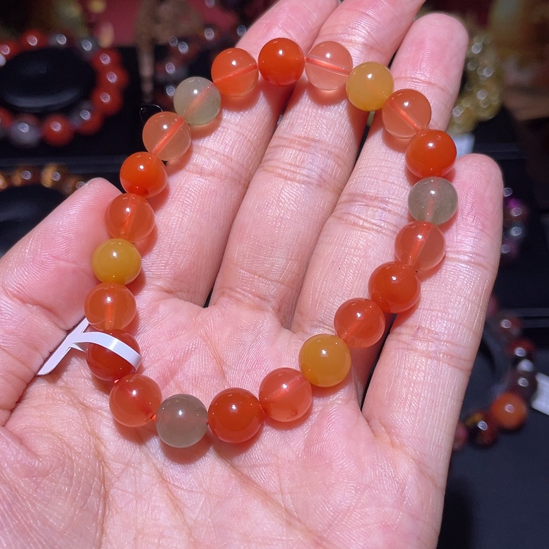 水晶兔毛多宝8.5未镶嵌福禄寿