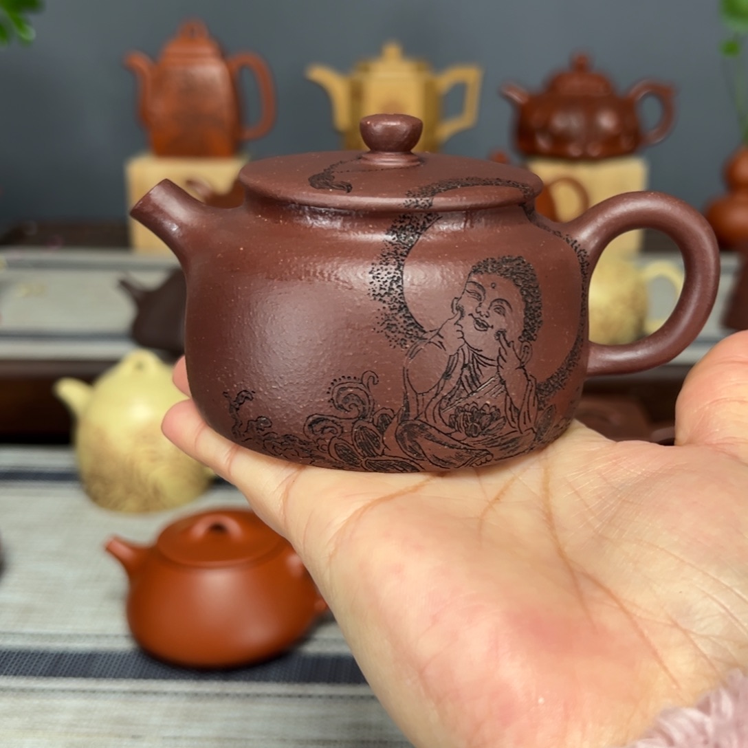 紫砂茶壶无事小神仙