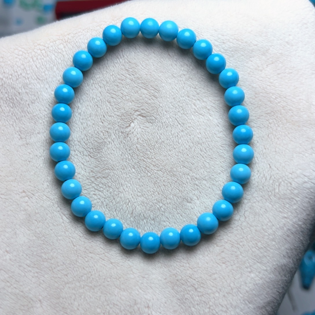 卡6+蓝色珠子手串手链