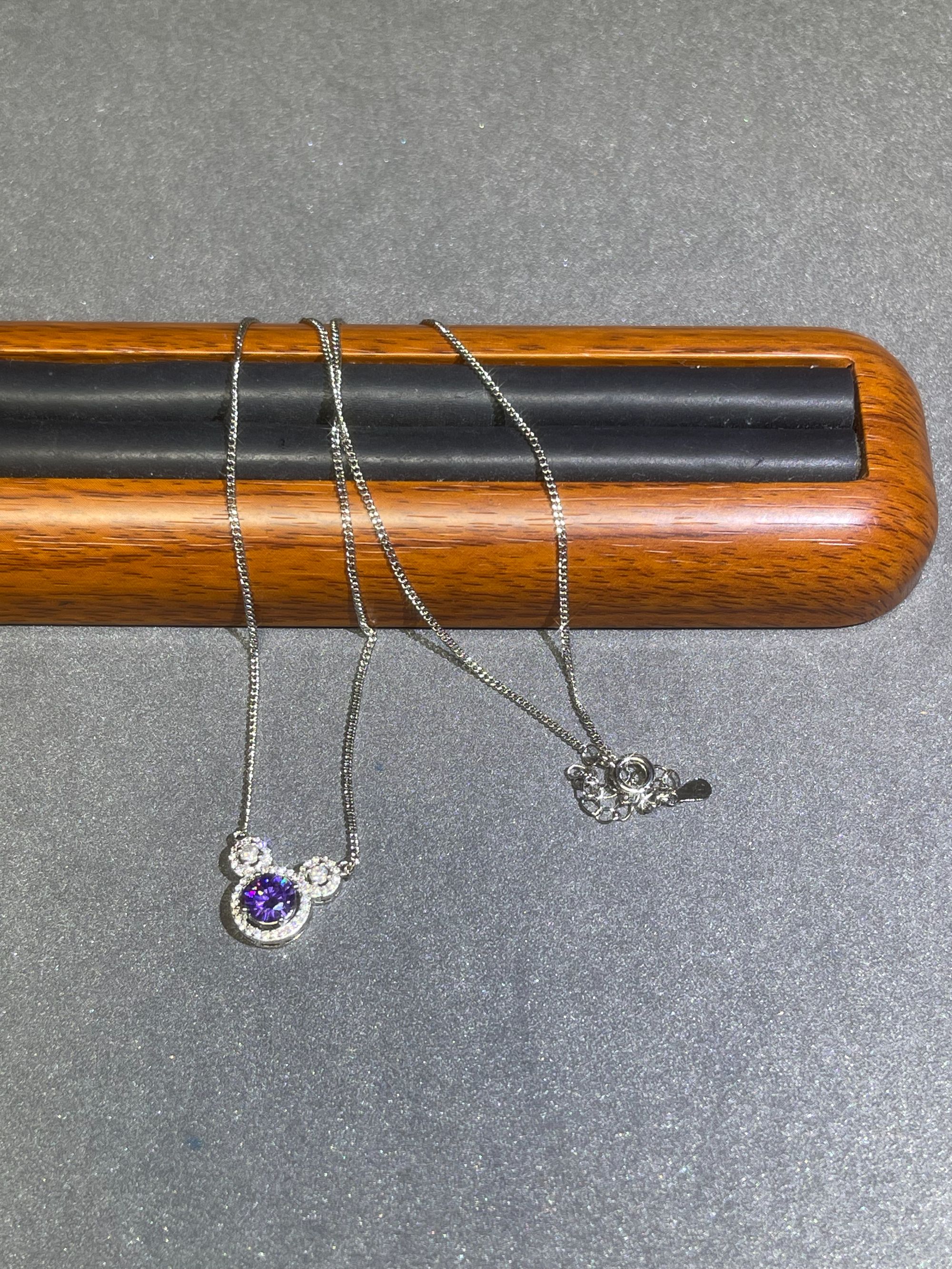 a7488白色紫米奇项链多样发