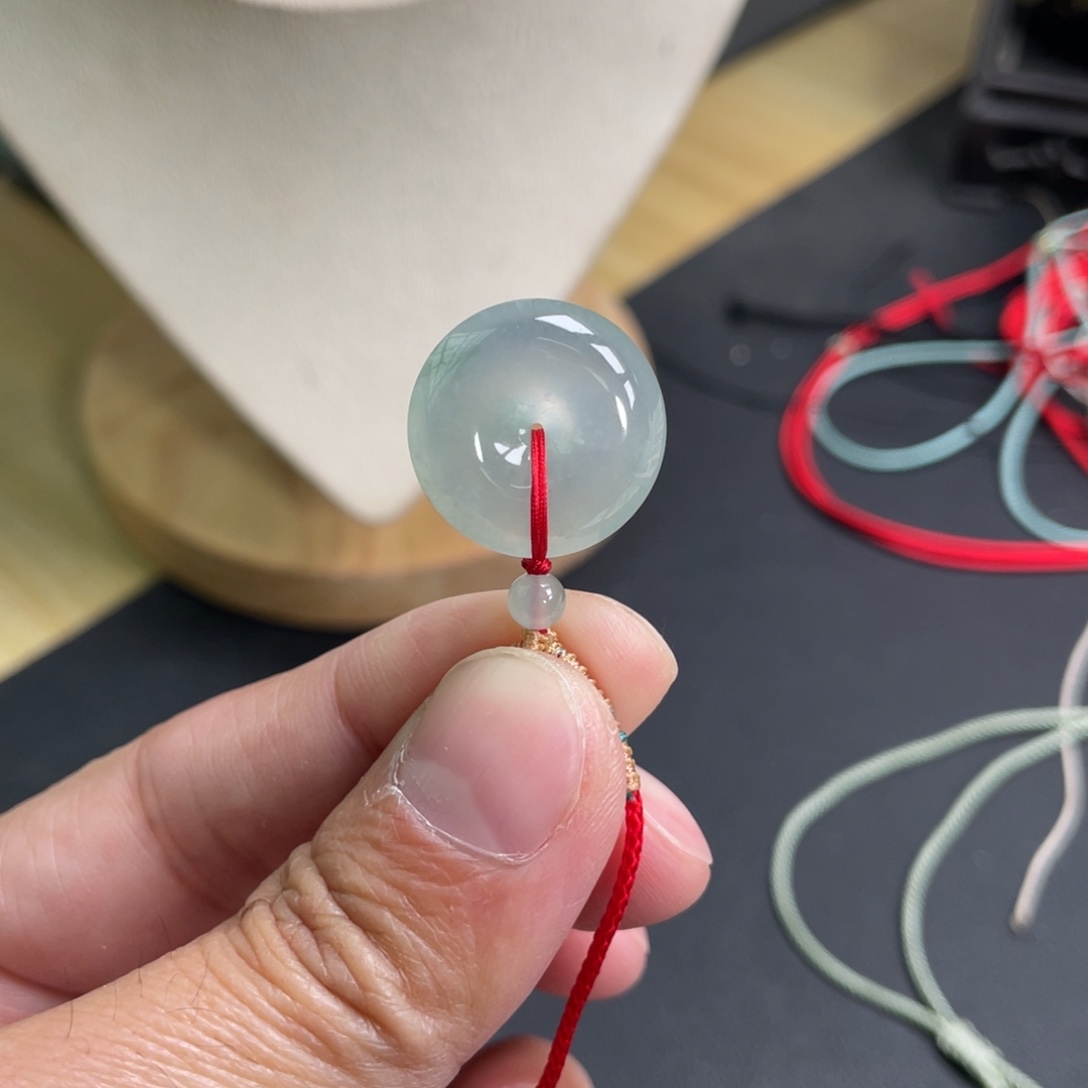 翡翠未镶嵌颈饰19.4-6.0