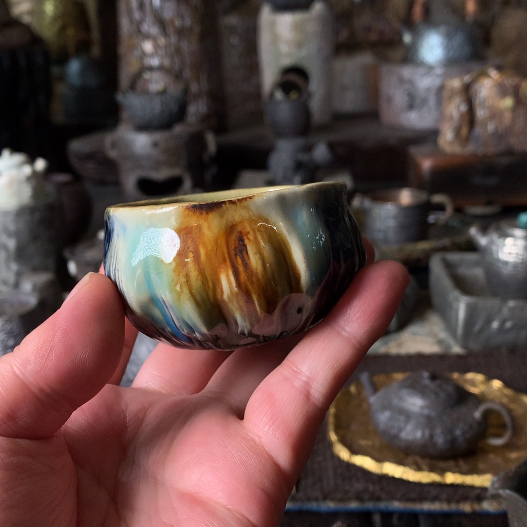 杯手工制作柴烧茶具