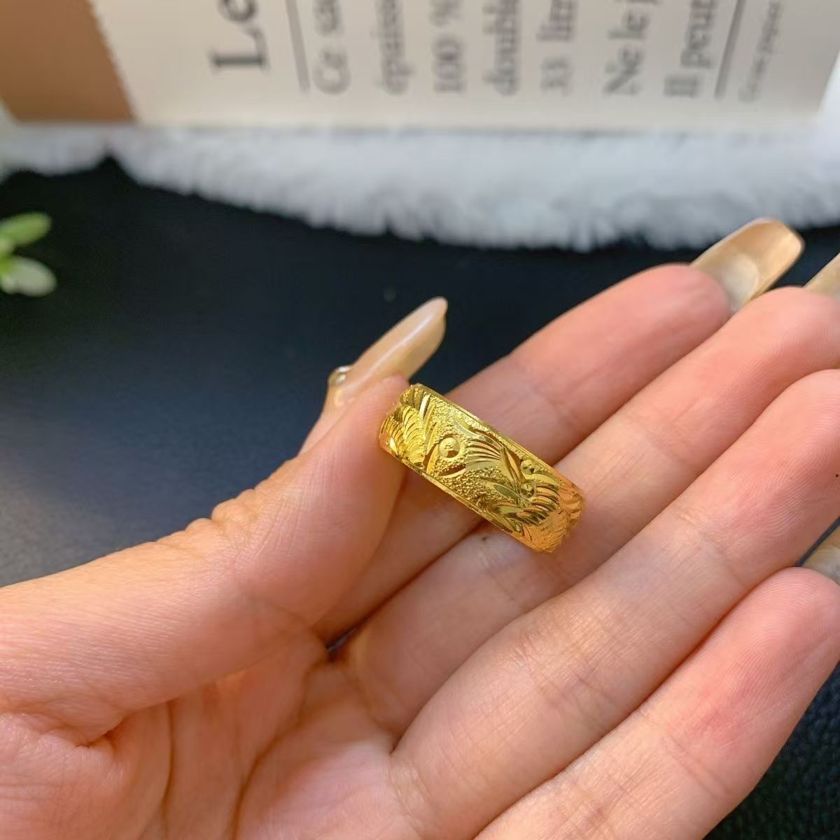 戒指 开口龙凤戒指