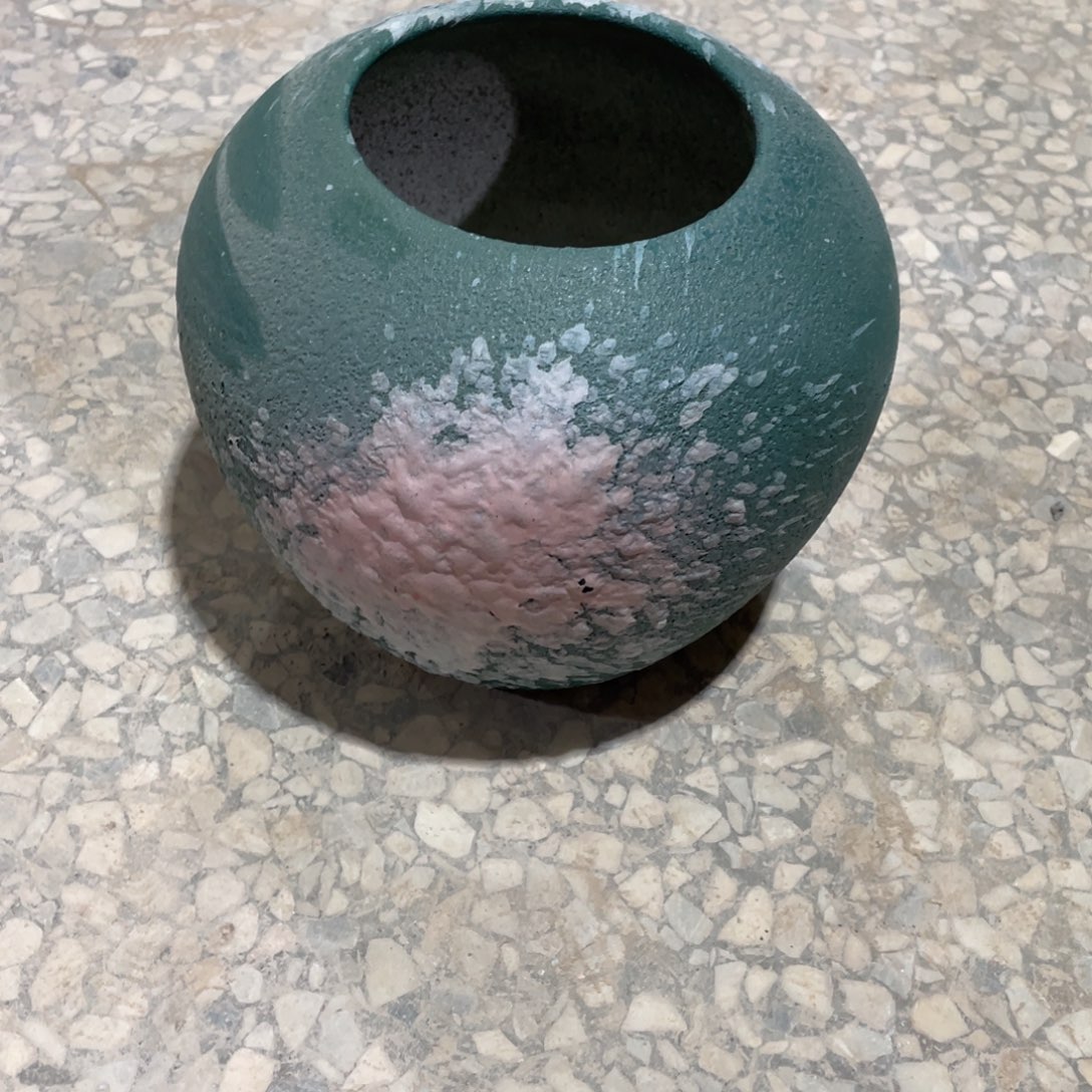 陶瓷瑕疵盆18厘米口径11厘米