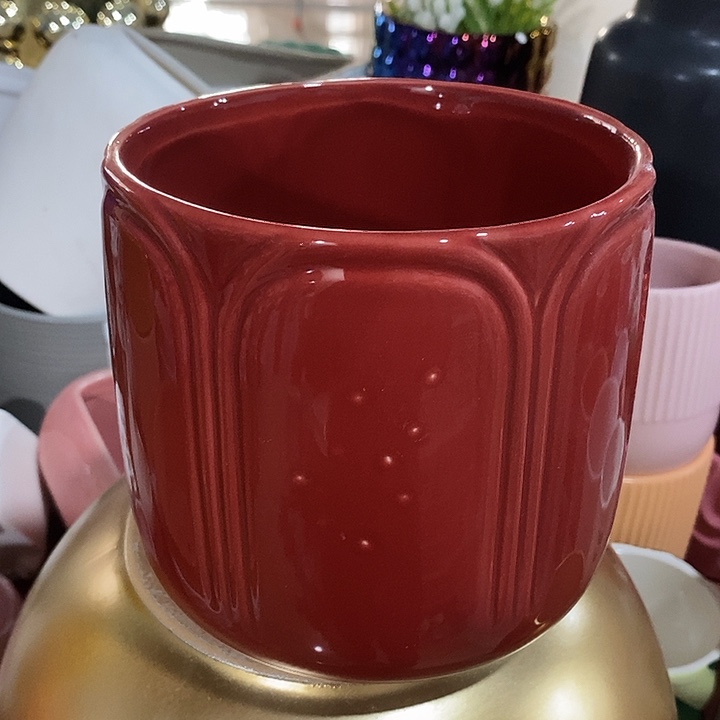 陶盆有孔 瑕疵针孔漏釉介意勿拍外高 13外口13