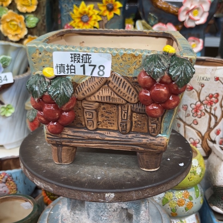 紫砂花盆粗陶材质多肉花盆178