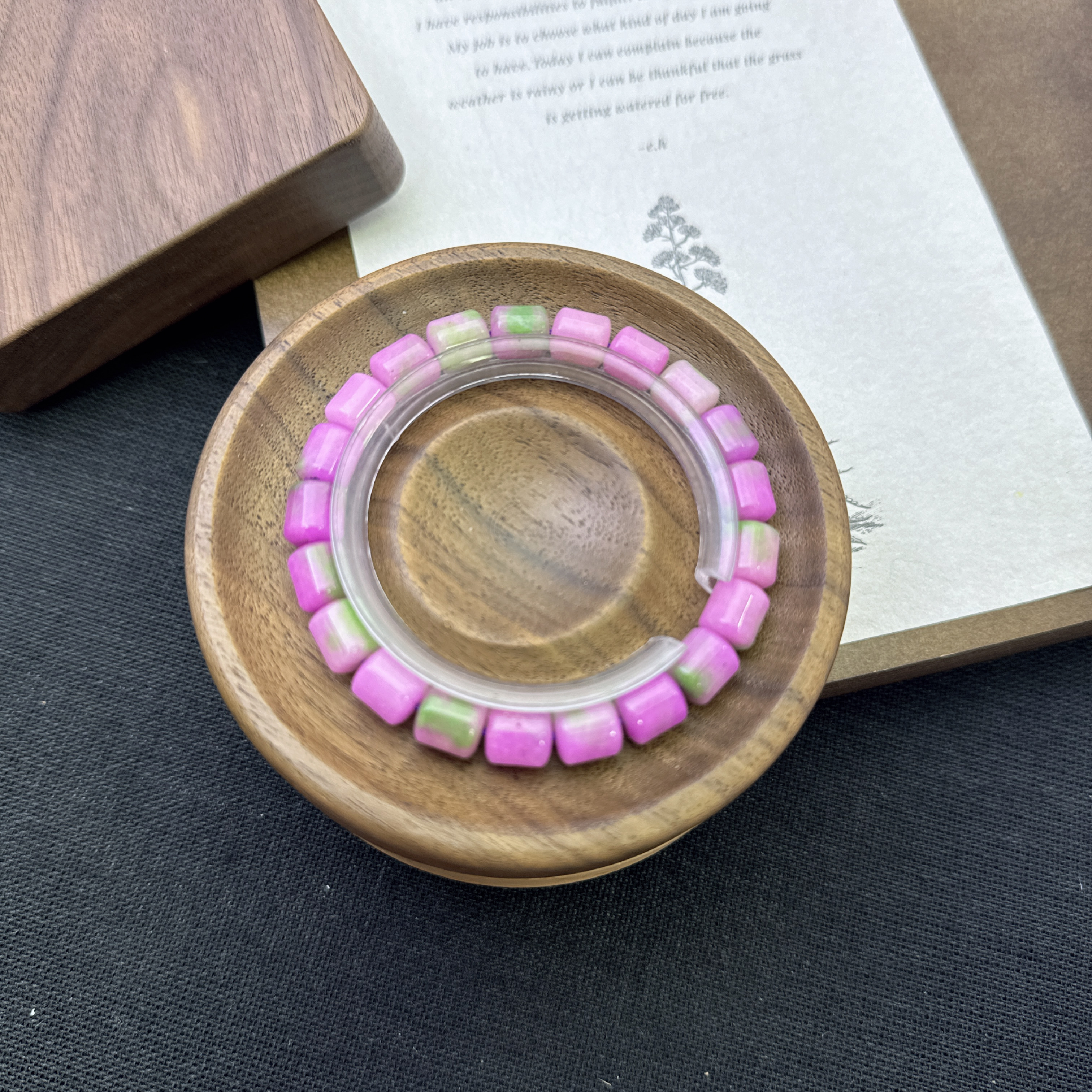 佳玺饰品 168 紫罗兰筒珠 8mm手链 多样性发货