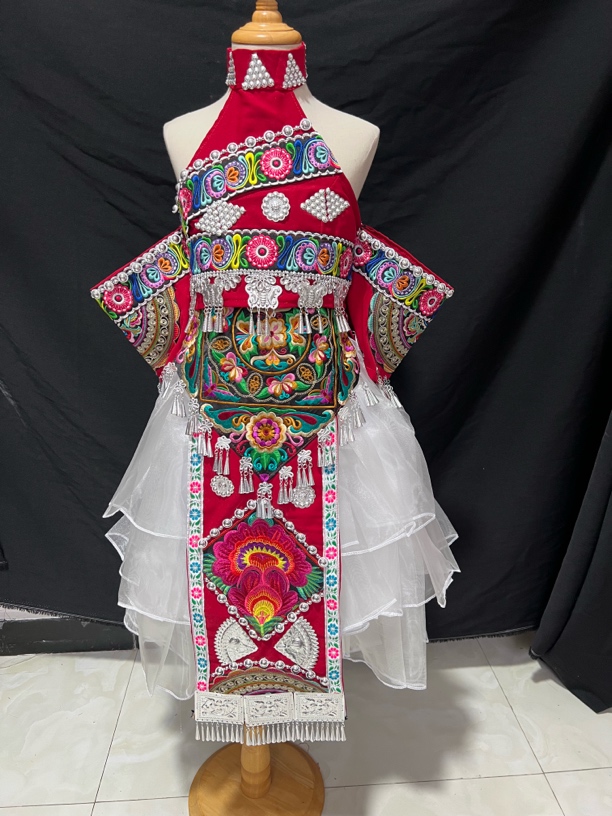 少数民族苗族土家族女童六一演出旅拍套装苗族民族服装女装