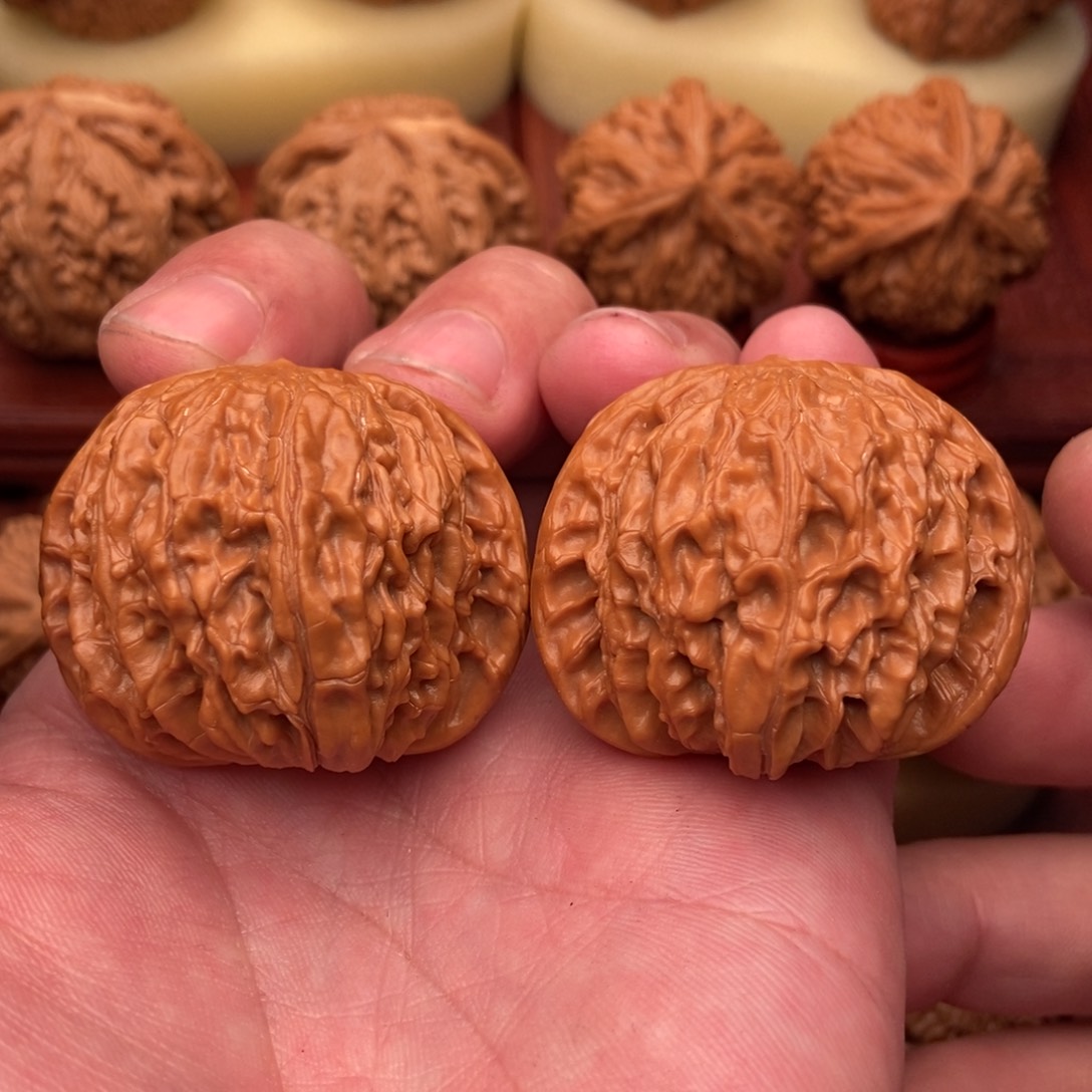 桃核把件山地大正磨43