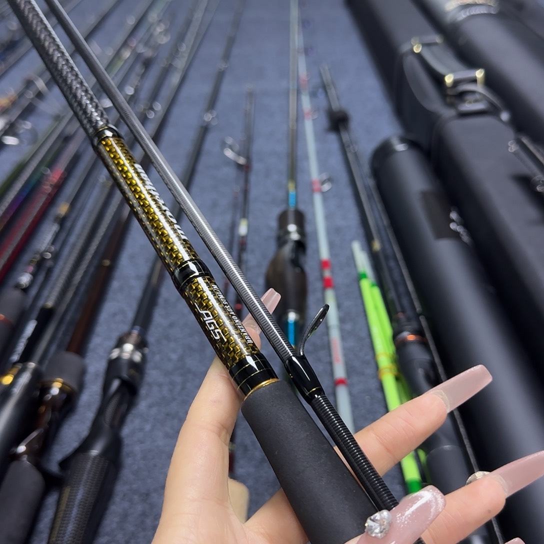 快***天碳素3.8m2.1m路亚两节直柄