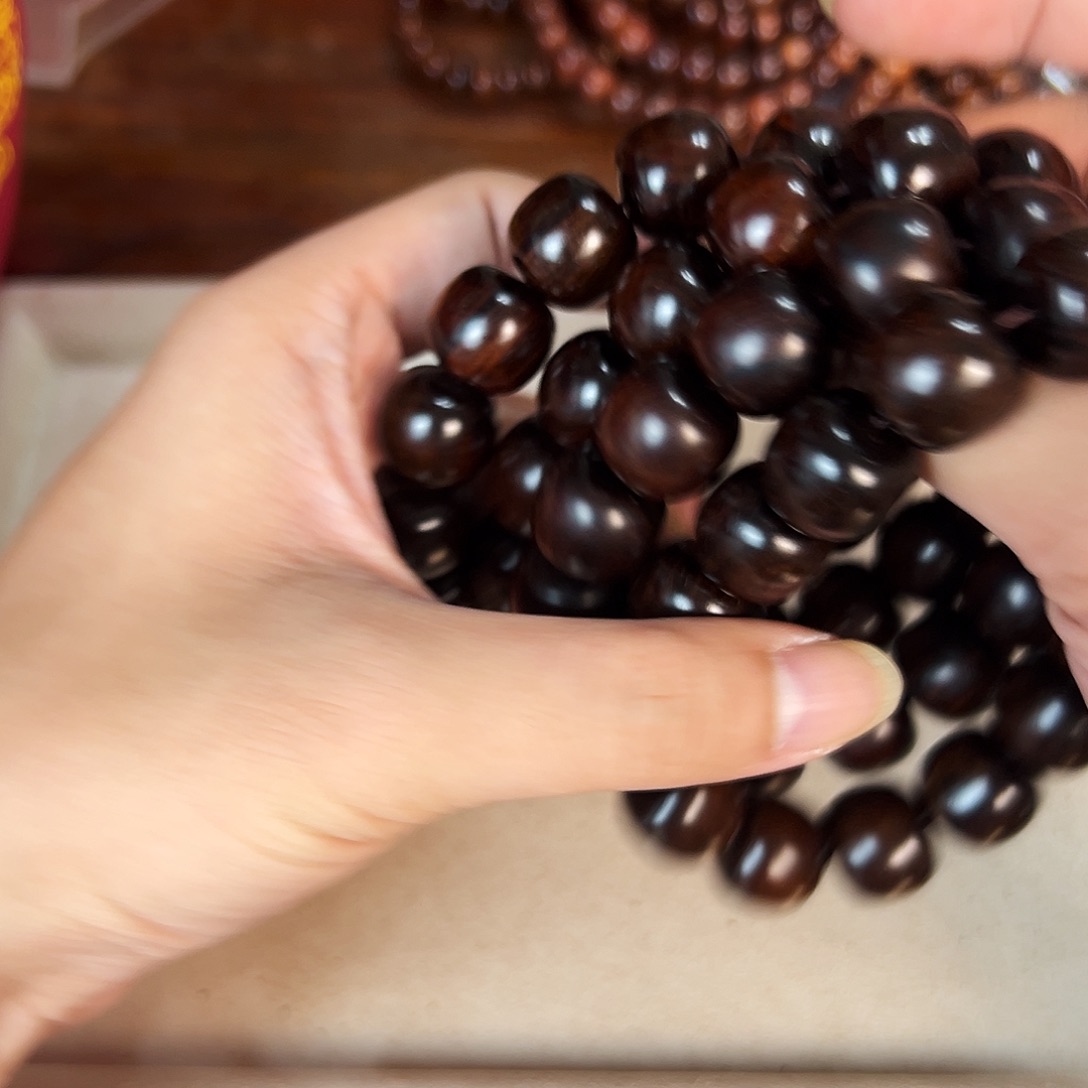 黄花梨/降香黄檀手串/手链16mm桶珠