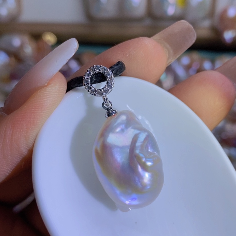 【闪购商品】淡水珍珠天然珍珠（微瑕）合金