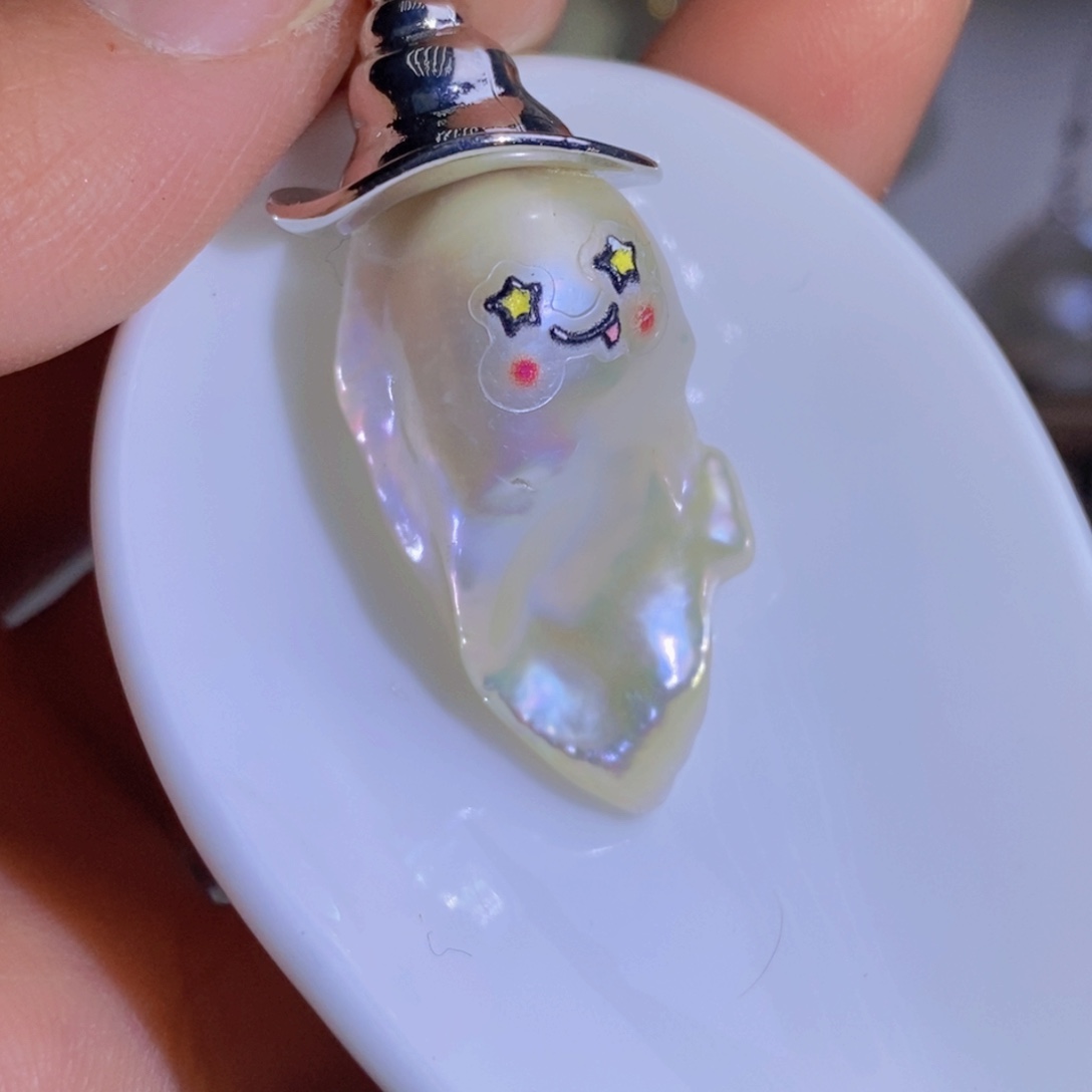 银S925镶嵌天然淡水珍珠淡水珍珠