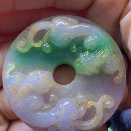 白玉菩提吊坠摆件