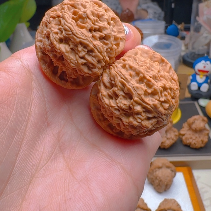 核桃把件35尺寸小麻团