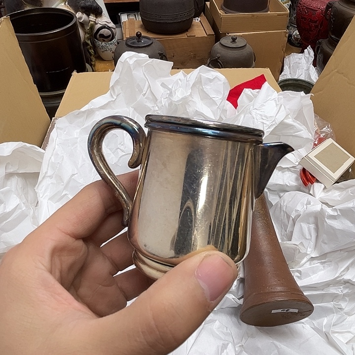 谢***老瓷片瓷器摆件工艺品摆件 
