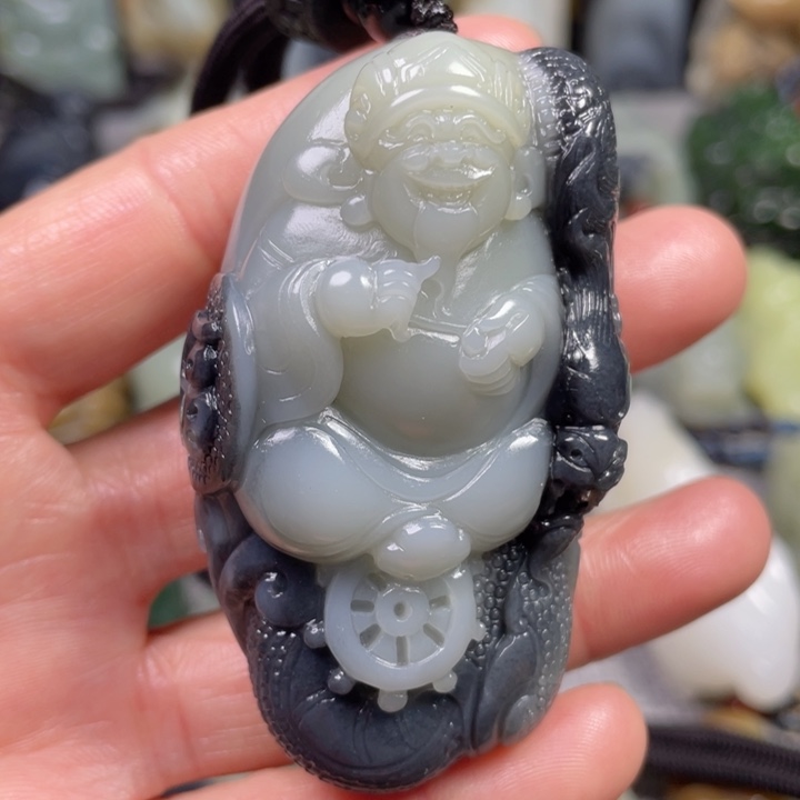 和田玉未镶嵌挂件