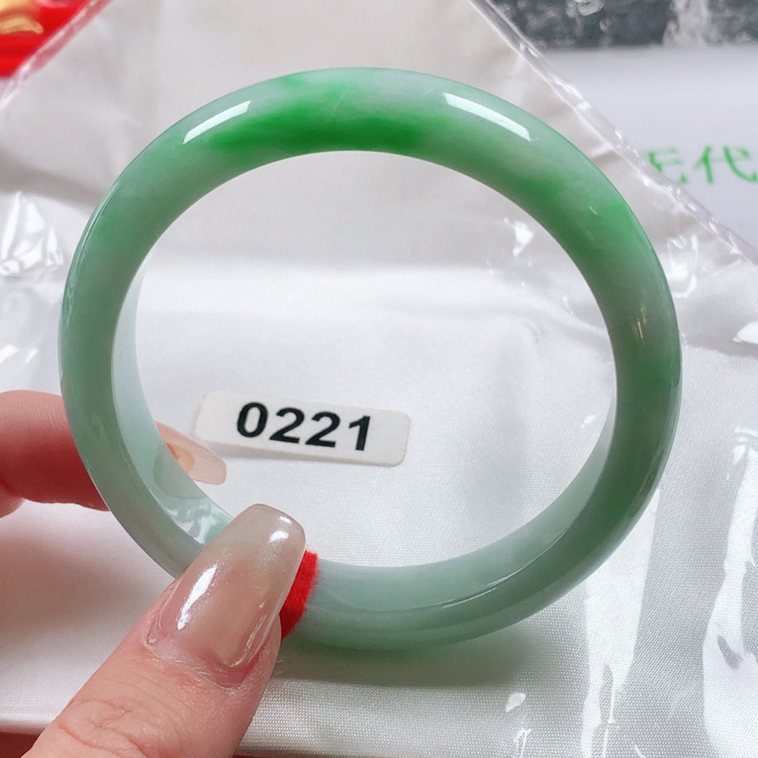 未镶嵌手镯翡翠天然翡翠手镯0221