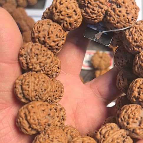 金刚菩提手串五星蜂王大金刚手串，原皮原色，精挑细选的