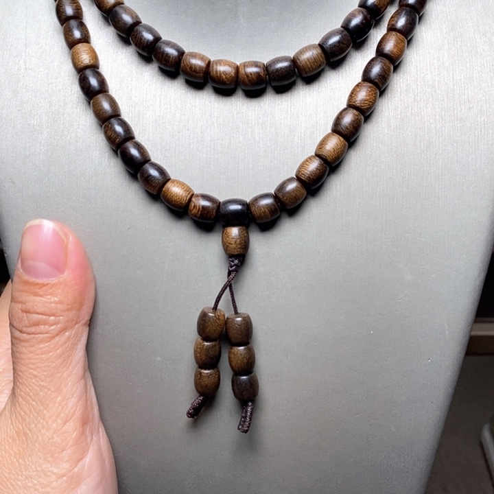 沉香手串越南芽庄瘤疤白棋楠0.7✖️108