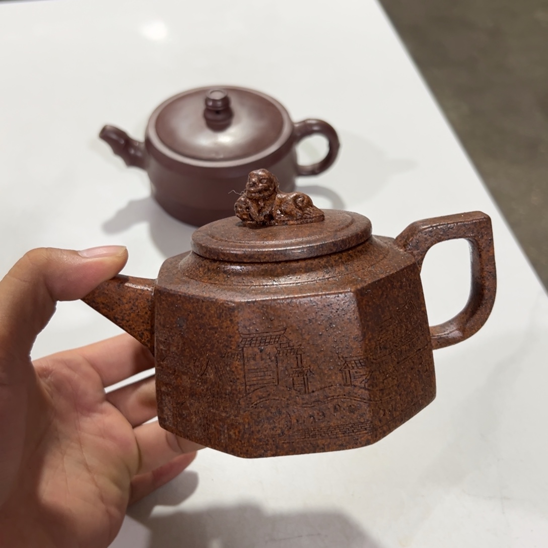 洪***…茶壶紫砂老厂紫砂壶一件！