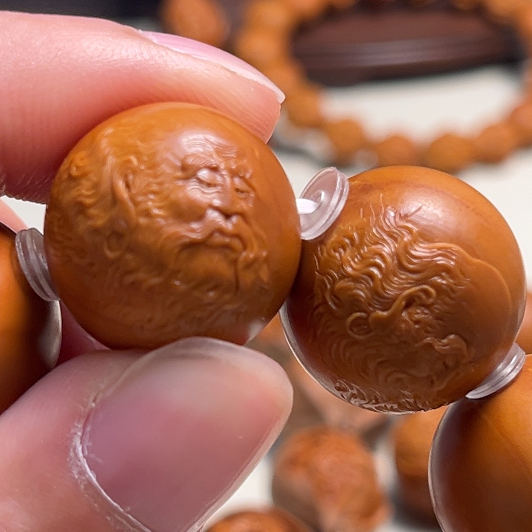 橄榄核吊坠银*六春达摩