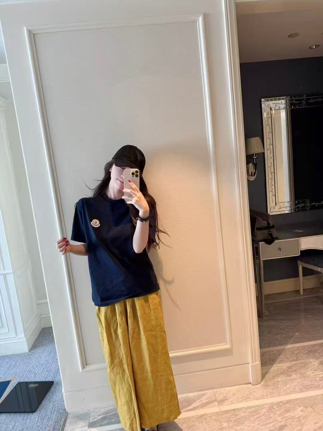 【女主角】藏青上衣➕姜黄休闲裤套装