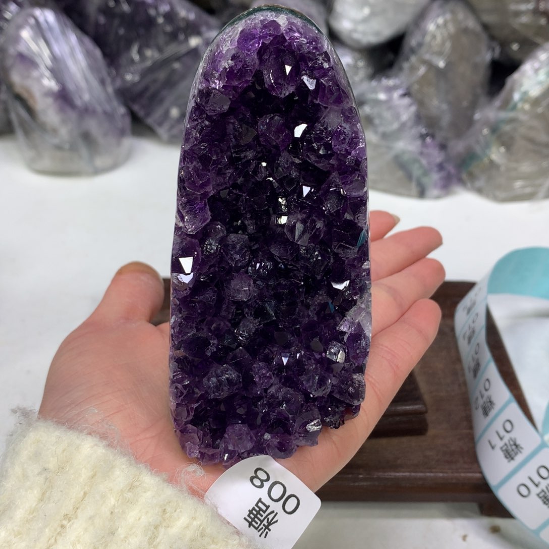 紫晶摆件未镶嵌水晶