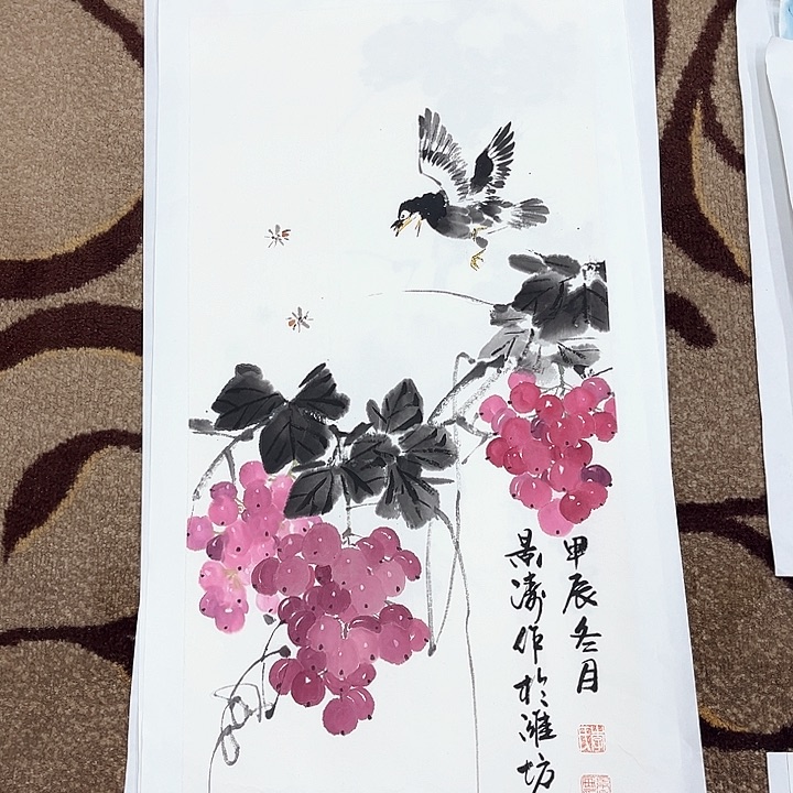 国画四尺四开李景涛