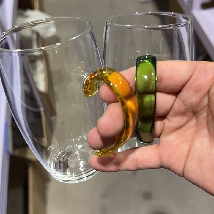 绿茶杯2只 绿+黄 