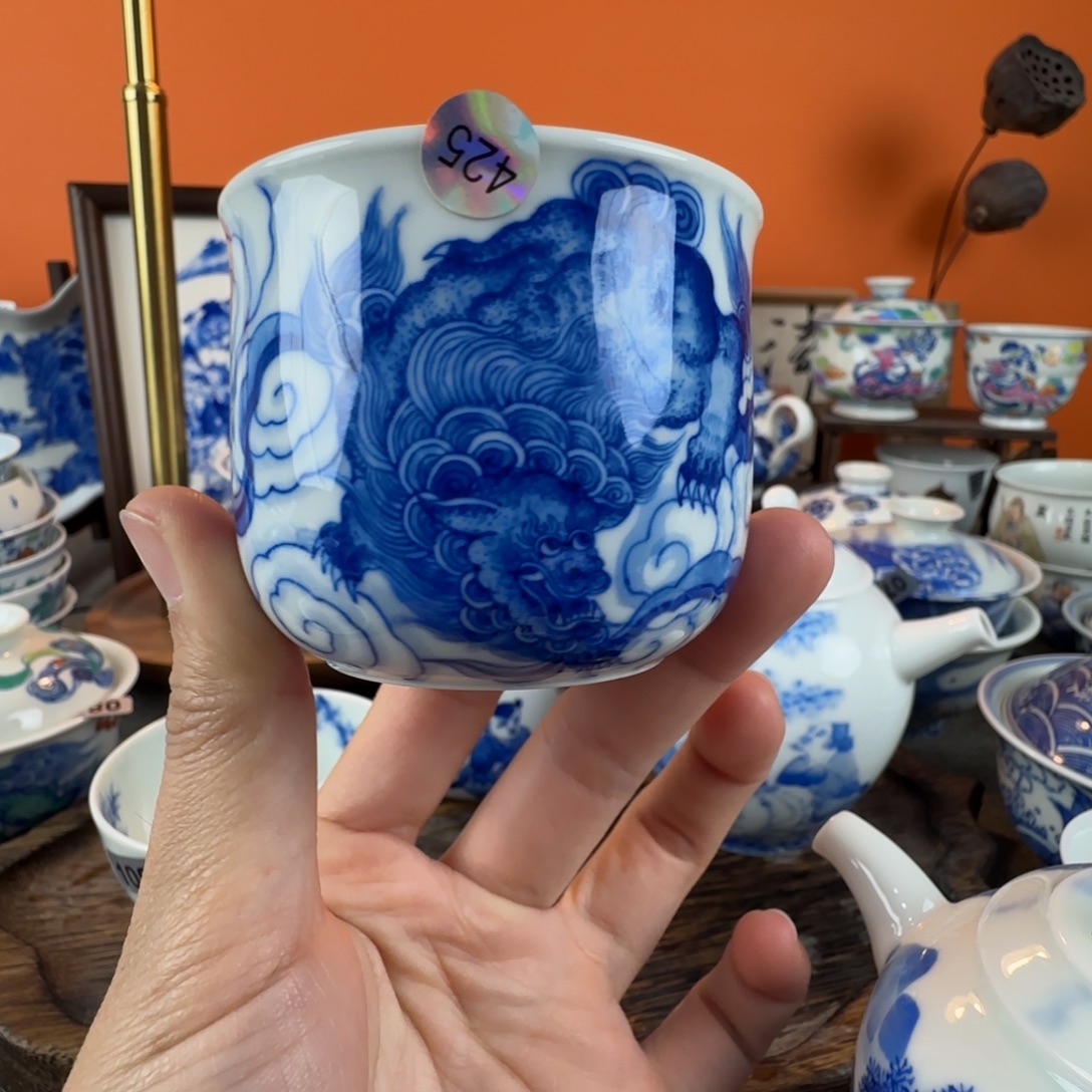 瓷片景德镇手绘青花瓷器425