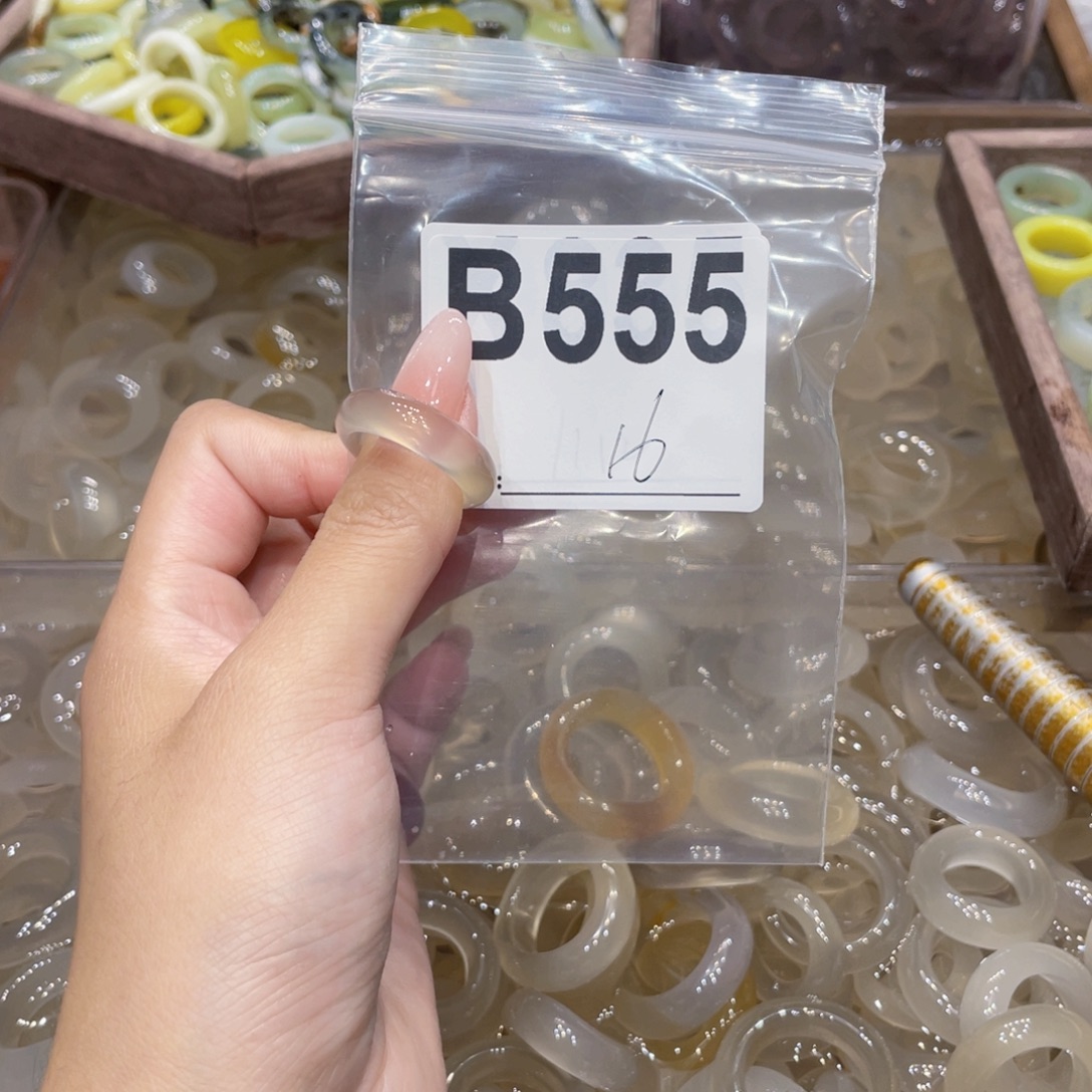 玛瑙/玉髓未镶嵌戒指555