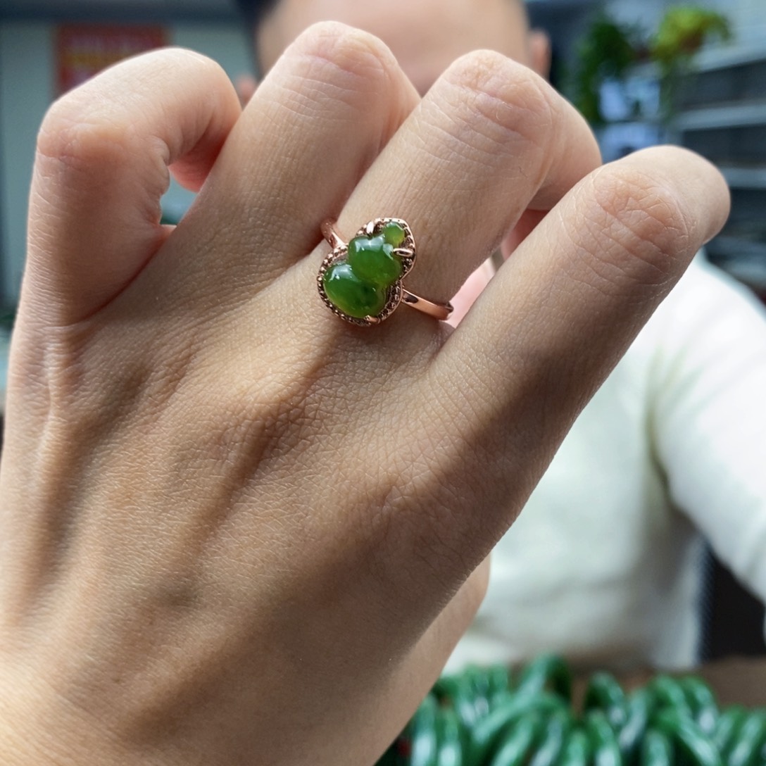 和田玉戒指未镶嵌多样性发货 拍一发一