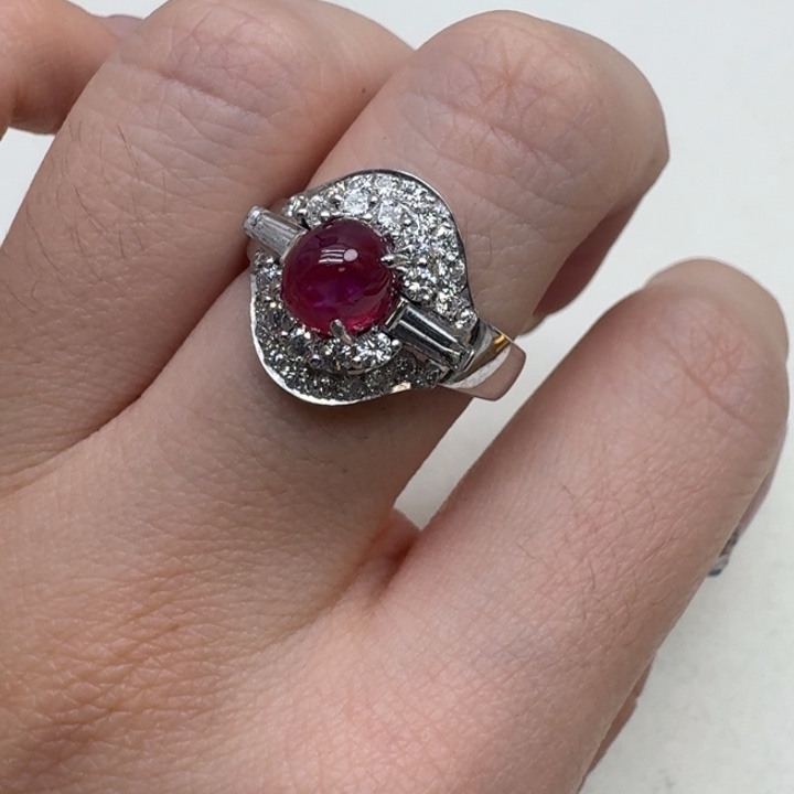 未镶嵌戒指红宝石