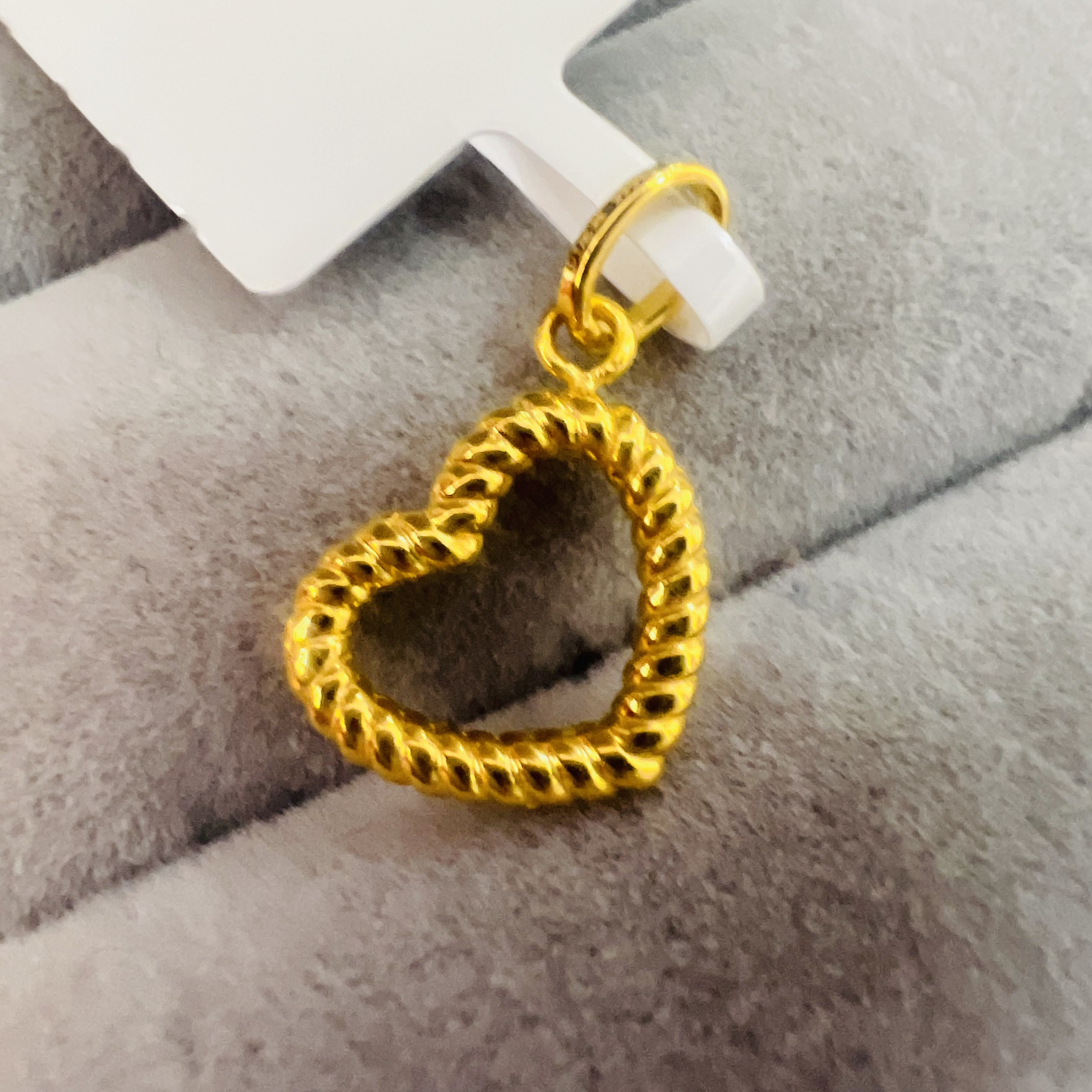 【夏夏专享】足金999饰品 爱心吊坠 1.38 GP