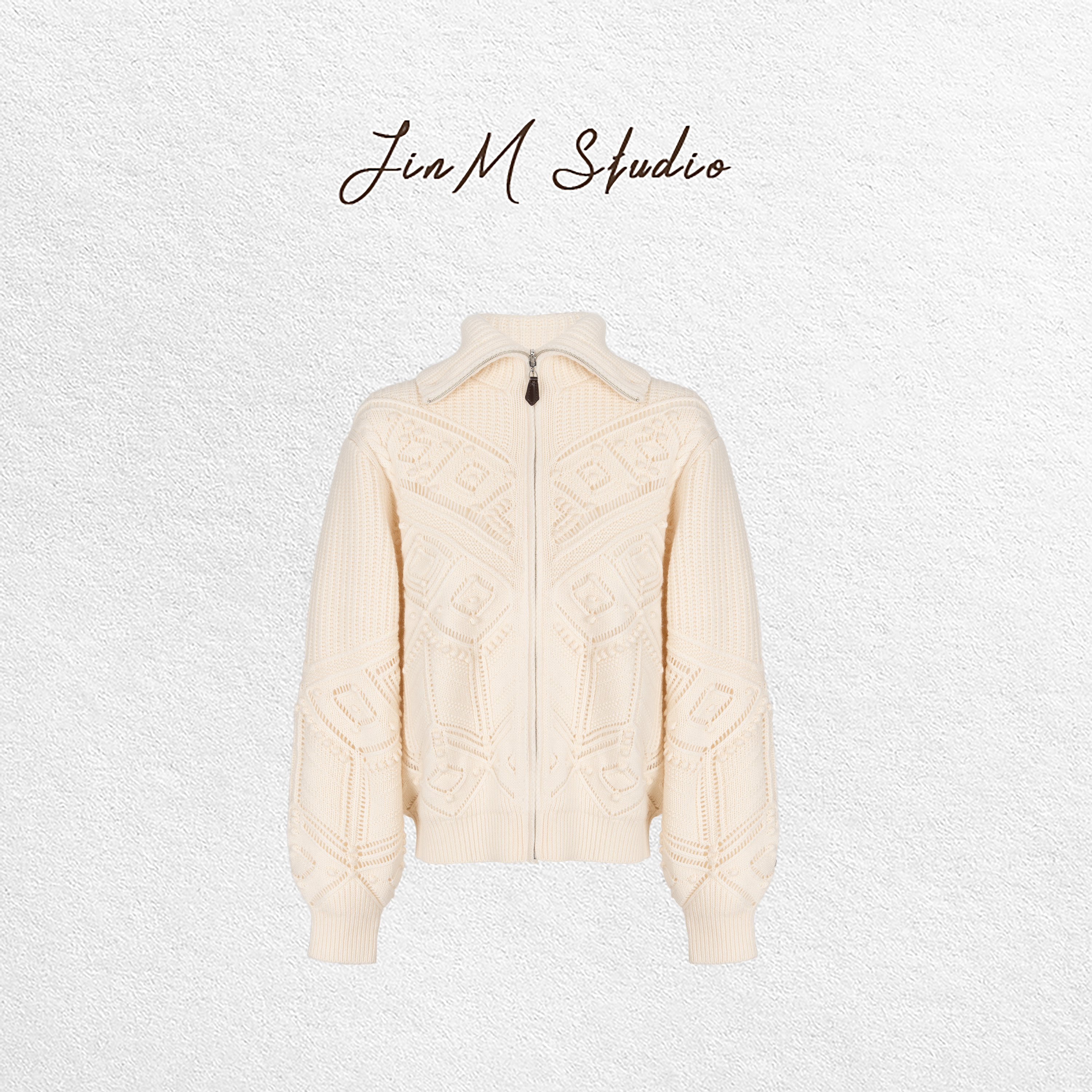 Jinmstudio丨【】LP假日系列100羊绒手钩毛衣602501A6754