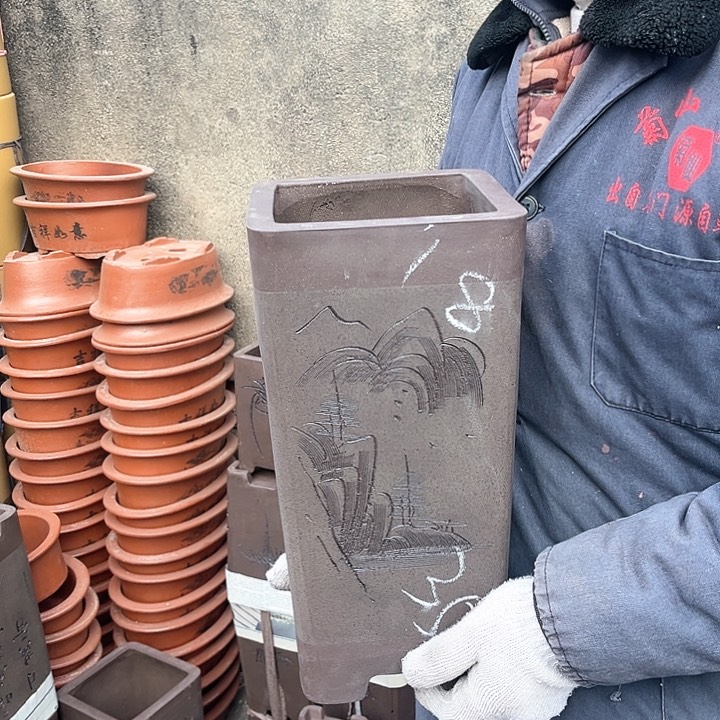 紫砂紫砂花盆也被命名的