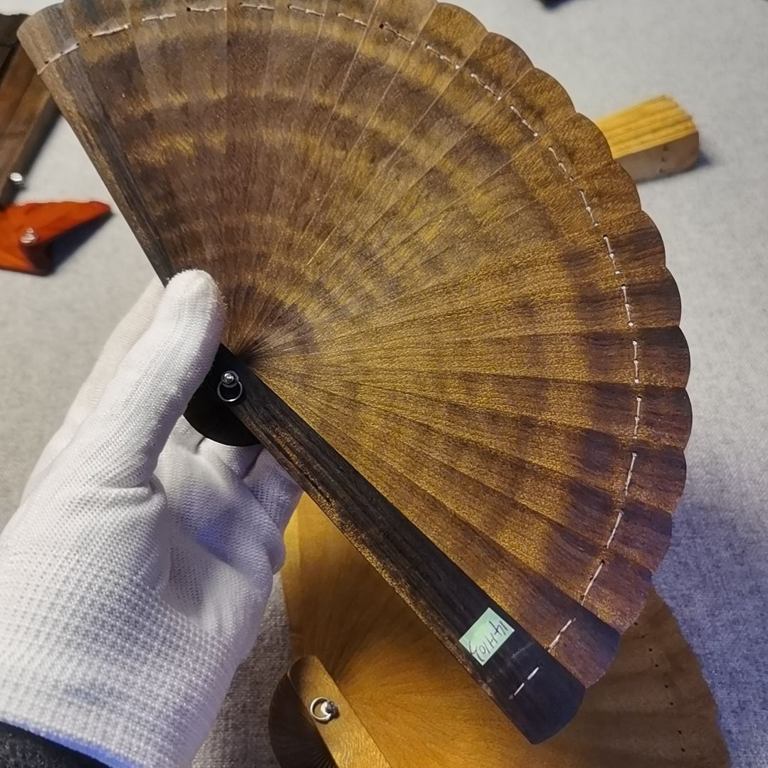金丝楠14CM金丝楠木折扇