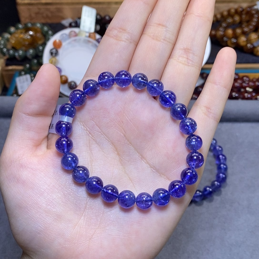 坦桑石手链未镶嵌手串