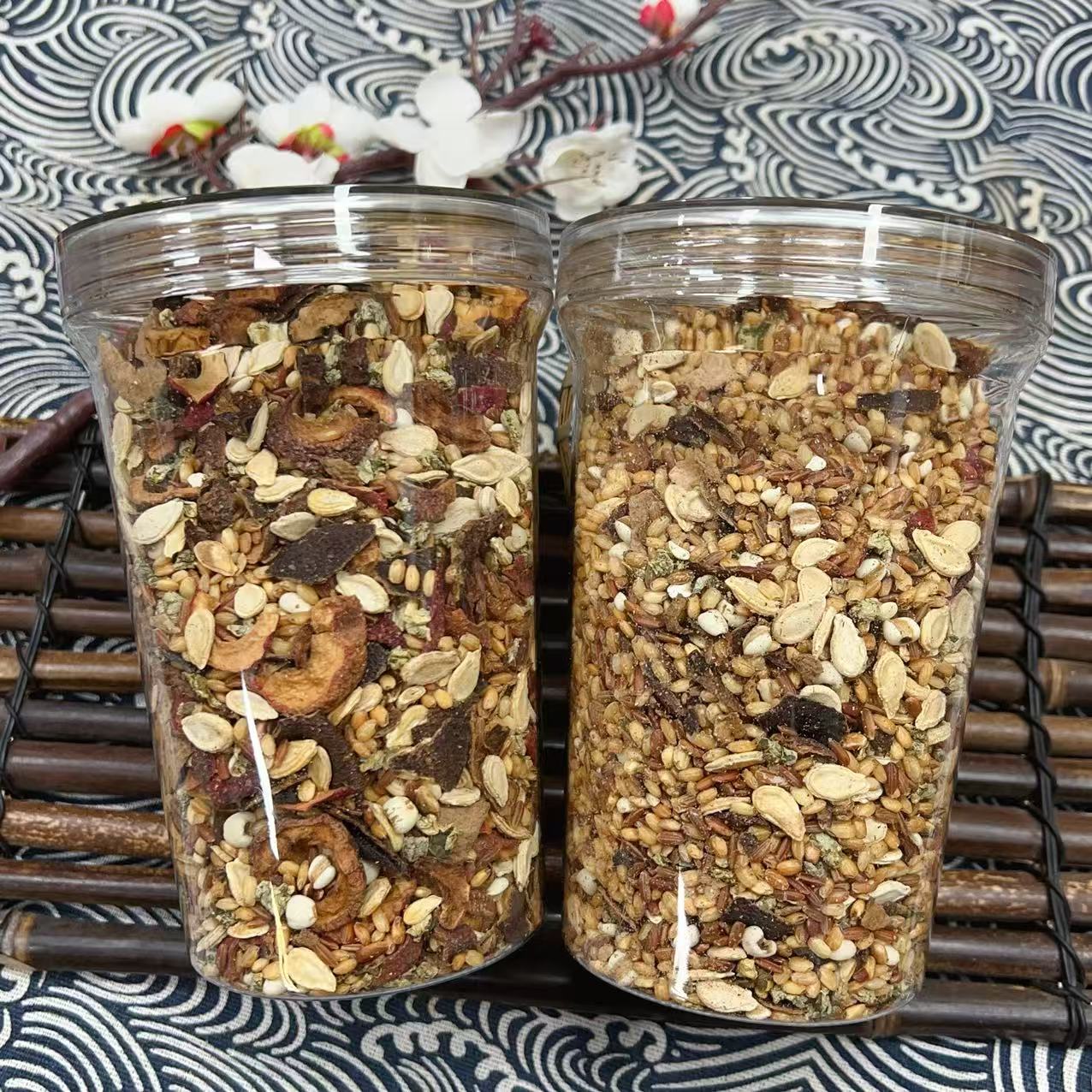  海滋花【陈皮荷叶山楂三色炒米茶】减法茶