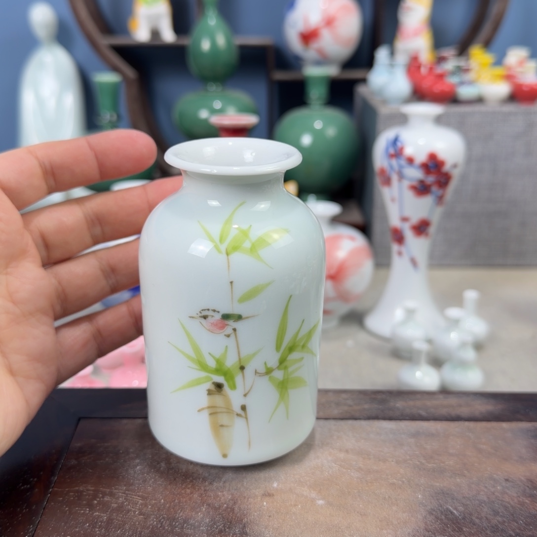 陶瓷手工小花器摆件