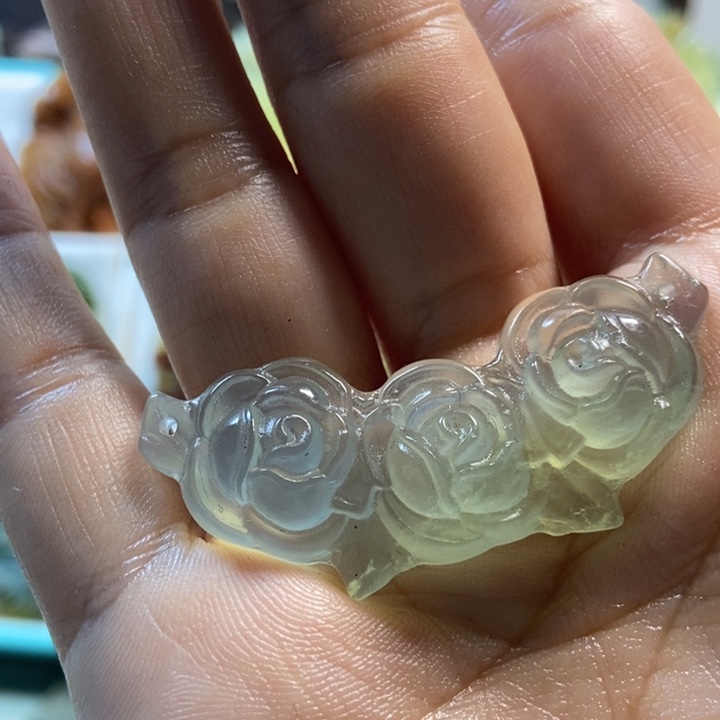 蛇纹石玉颈饰未镶嵌周***号